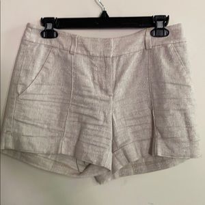 Loft shorts— sparkly cream/tan